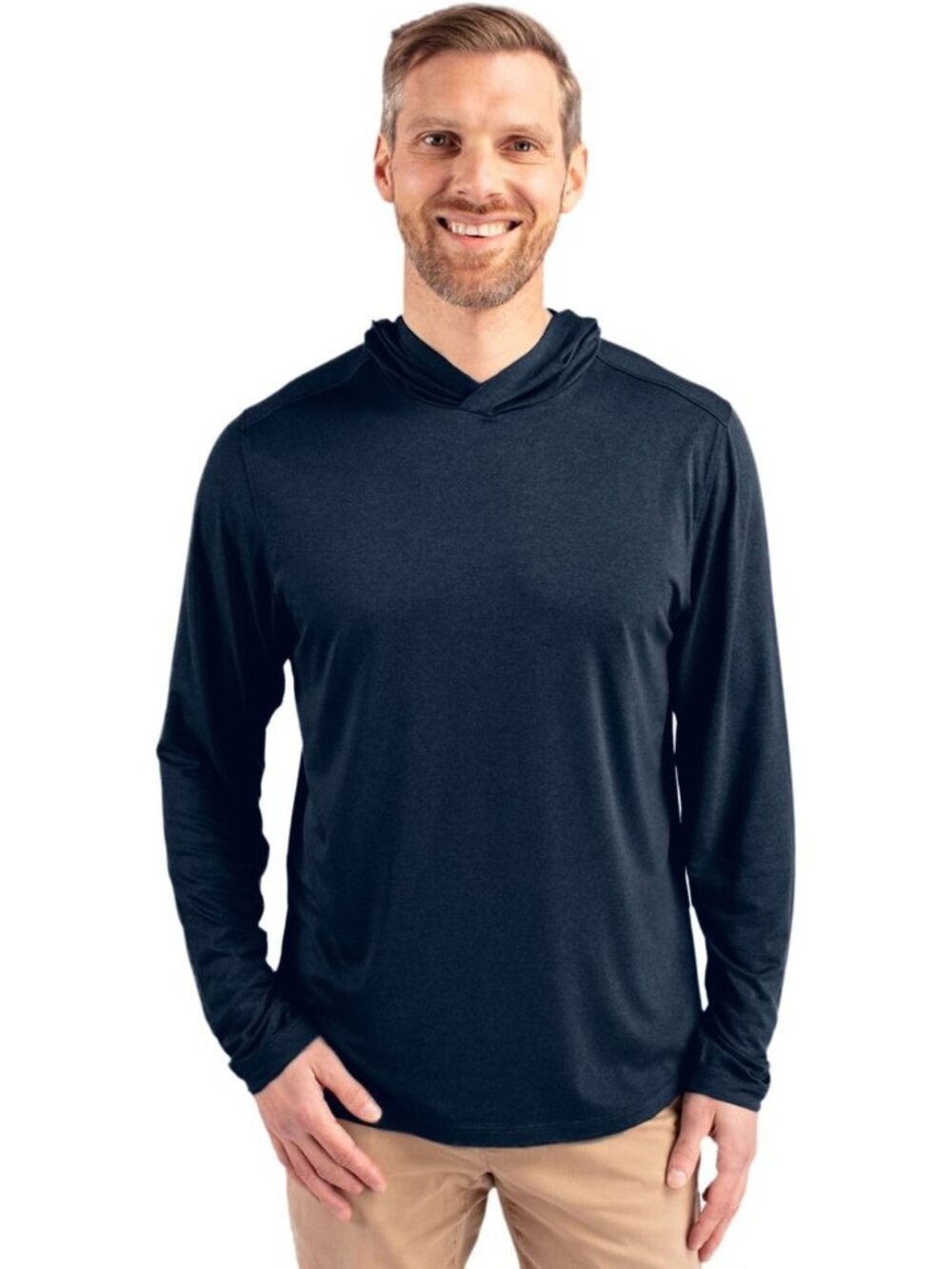 Cutter & Buck Coastline Epic Comfort Eco Recycled Mens Hooded Shirt